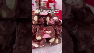 Easy Christmas Treats christmas2024 christmasrecipes fypviral nobakerecipe rockyroad sweets [upl. by Eelahs]