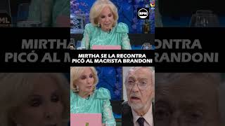 Mirtha SE LA RECONTRA PICÓ AL AIRE al macrista Brandoni y lo dejó titubeando [upl. by Nunes714]