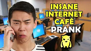 Insane Internet Cafe Prank  Ownage Pranks [upl. by Nolyk]