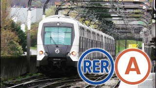 RER A trajet entre NanterrePréfecture et CergySaintChristopheRATPSNCF le 100724 [upl. by Gathers121]