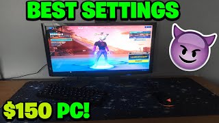 Best Fortnite GT 710 Settings for MAX FPS BEST 150 FORTNITE PC SETTINGS [upl. by Eivets492]