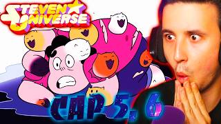 ESTO ES TURBIO STEVEN UNIVERSE CAP 5 6  REACCIÓN [upl. by Nannerb]