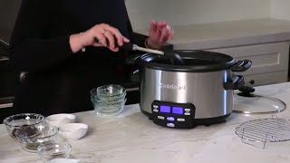 Cuisinart MSC400 3In1 Cook Central 4Quart MultiCooker Slow Cooker BrownSaute Steamer [upl. by Celeste609]