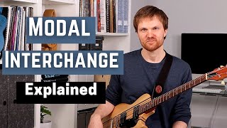 MODAL INTERCHANGE  Borrowed Chords and Parallel Modes Explained [upl. by Edlyn]