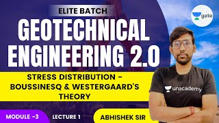 L 1  Stress distribution  Boussinesq amp Westergaards theory  Geotechnical Engineering 20  III [upl. by Elfrida]