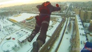 Insane Illegal Basejump  Basejumpee Crew [upl. by Hare]