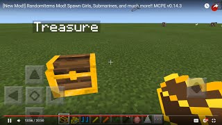 New Mod RandomItems Mod MCPE v0143  MOD INSTALL LINK  Spawn Girls Submarines and more [upl. by Kristina]