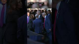 Trump and Harris Meet at 911 Memorial a Day After Debate [upl. by Ahsikram]