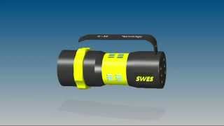 1 High power LED Dive Light  SWES  Sea Water Energy System [upl. by Alleirbag220]