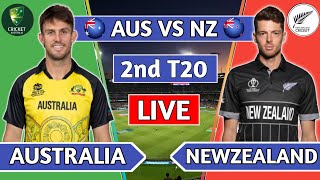 🔴 Live AUS vs NZ  2nd T20 Match  Australia vs New Zealand Live  cricketlive [upl. by Alejna]