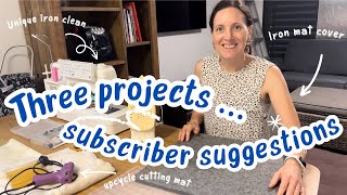 Quilter advice 🩵 Tackling projects that my subscribers suggested [upl. by Yup]