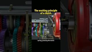 The working principle of a clutch knowledge shortvideo [upl. by Lowis]