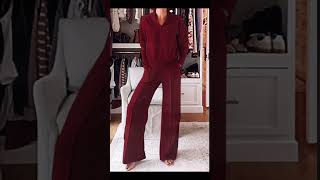 Shop Wideleg Lounge Set likefollowshare comfortablestyle womensfashion subcribetomychannel [upl. by Teddie]