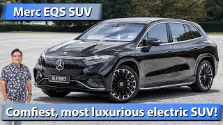 2024 MercedesBenz EQS SUV Malaysian review  RM700k most luxurious EV SUV [upl. by Laeno]