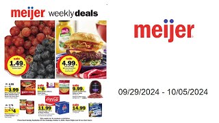 Meijer Weekly Ad US  09292024  10052024 [upl. by Rednave648]