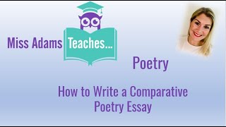 How to Write a Top Grade Comparative Poetry Essay [upl. by Juli848]