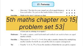 5th std maths problem set 53 chapter no 15 [upl. by Ahsinyd]