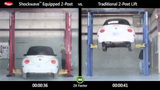 Rotary Lift Shockwave 2post Comparison Volkswagen Beetle [upl. by Navek]