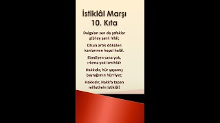 İstiklal Marşı 10 Kıta shorts [upl. by Aicylla]