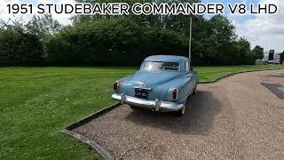 1951 STUDEBAKER COMMANDER V8 LHD [upl. by Eylhsa416]