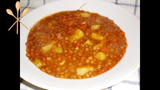 Lentejas con Chorizo y Patatas La Receta Fácil de mi Abuela [upl. by Jaworski601]