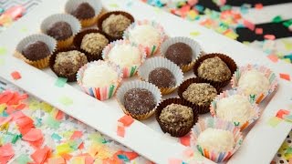 NYE TRUFFLES Champagne Amaretto amp Coconut Rum [upl. by Janis613]