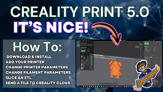 Intro to Creality Print 5  Install Configure 3D Printer Configure Filament Slice [upl. by Atnamas]