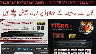 Starsat Extreme 2000 Tiger T8 iptv Change [upl. by Wesa210]