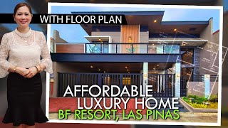 MUST SEE Luxury Home For Sale in BF Resort Las Pinas  House Tours 32 With Floor Plan [upl. by Adnirem]