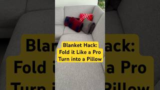 How to Fold a Blanket into a Perfect Pillow  FoldingTips [upl. by Na633]