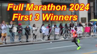 Full Marathon First 3 Winners  TCS Toronto Waterfront Marathon 2024 shamshermannbti [upl. by Annoyek]