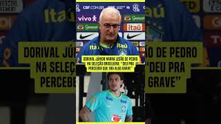 Pedro lesionado Dorival Júnior contou hoje como foi o momento da lesão do jogador do Flamengo [upl. by Anyd]