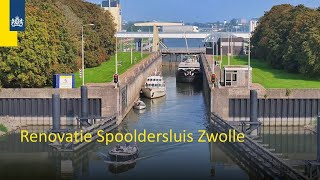 Renovatie Spooldersluis Zwolle [upl. by Enytnoel536]