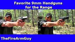 My Favorite 9mm Handguns for the Range  TheFireArmGuy [upl. by Galvan]