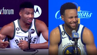 Steph Reacts To Giannis Calling Him The quotBest Player In The Worldquot 😂 [upl. by Arjun431]