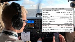 Cessna 172S TakeOff Procedures amp Briefing [upl. by Raymonds]