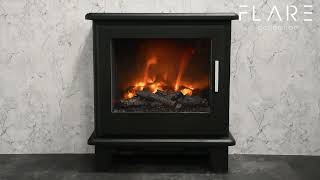 Broseley Southgate Electric Stove  Black [upl. by Stanislaus]