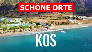 Insel Kos Griechenland  Reise Meer Strand Tourismus Landschaften  4k Video  Kos von Drohne [upl. by Laspisa636]