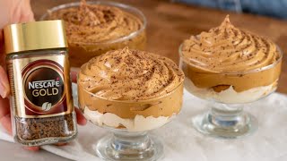 Neues Kaffee Mousse Dessert in 5 Minuten Mit Sahne Es ist so lecker dass ich es jeden Tag mache [upl. by Reggy]