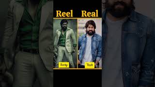 KGF Chapter 1 Reel vs Real Cast with Namekgfreelvsrealshorts [upl. by Asselim]