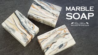 Marble Cold Process Soap Technique Video 27 [upl. by Eatnoj]