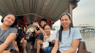 Naiki Sarawak Tradisional Boat Cruise Selama 1 Jam Menikmati Suasana Sungai Cantik Waktu Malam [upl. by Yrekcaz]