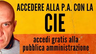 Accedere con CIE alla PA [upl. by Joelie]