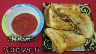 Chicken SandwichHomemade sandwich recipe in sandwich maker [upl. by Seiuqram]