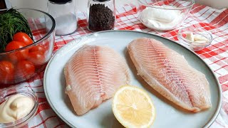 Рыба Тилапия под Сырным Соусом в духовке  просто и быстро  Baked Tilapia [upl. by Nolitta]