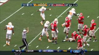 09292012 Tennessee vs Georgia Football Highlights [upl. by Dryfoos995]