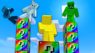 Ultimate Lucky Block Pillars in Minecraft [upl. by Inavoy]