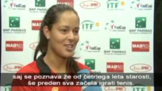 Ana Ivanovic talks about Novak Djokovic [upl. by Colyer]