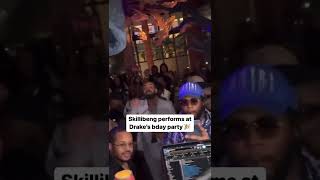 Skillibeng Performs at Drakes Birthday Party 🎉 [upl. by Jamill870]