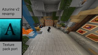 Azurine v2 revamp Mcpe PvP texture pack port [upl. by Almena]